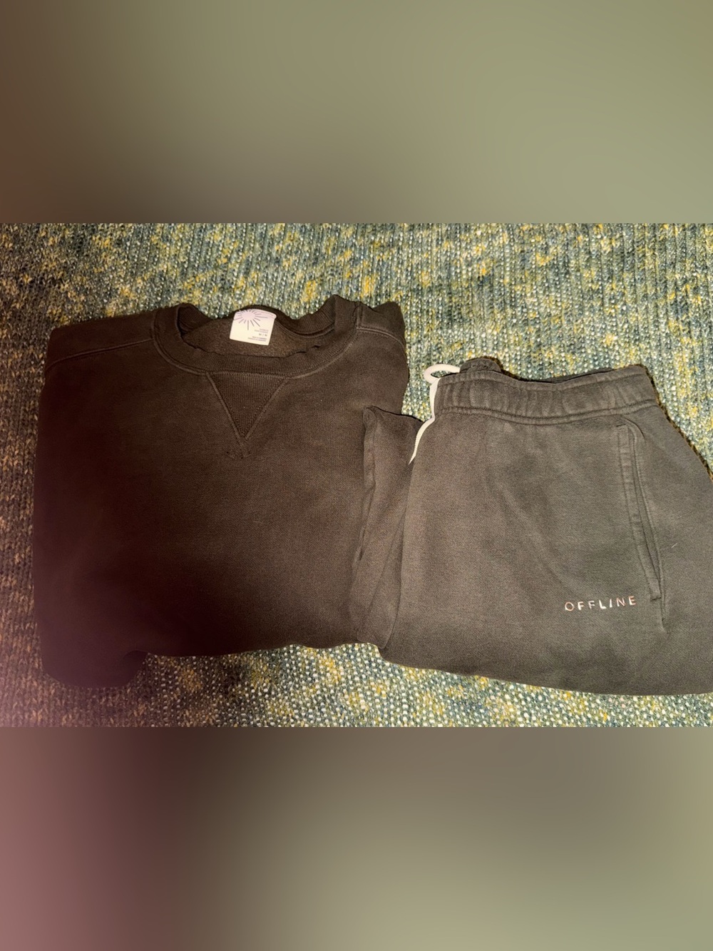 Offline Womens Olive Green Sweatshirt/ Sweatpants Set